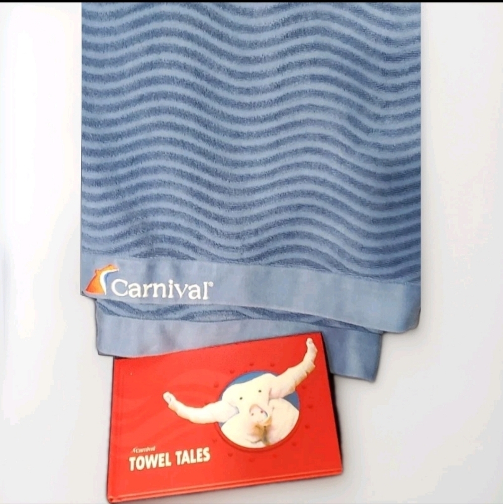 Carnival Cruise Lines Beach Towel Animal Tales Book